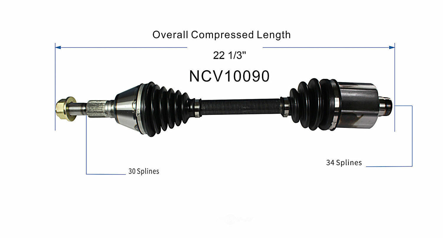 GSP North America NCV10090 CV Axle Assembly