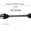 GSP North America NCV53593 CV Axle Assembly