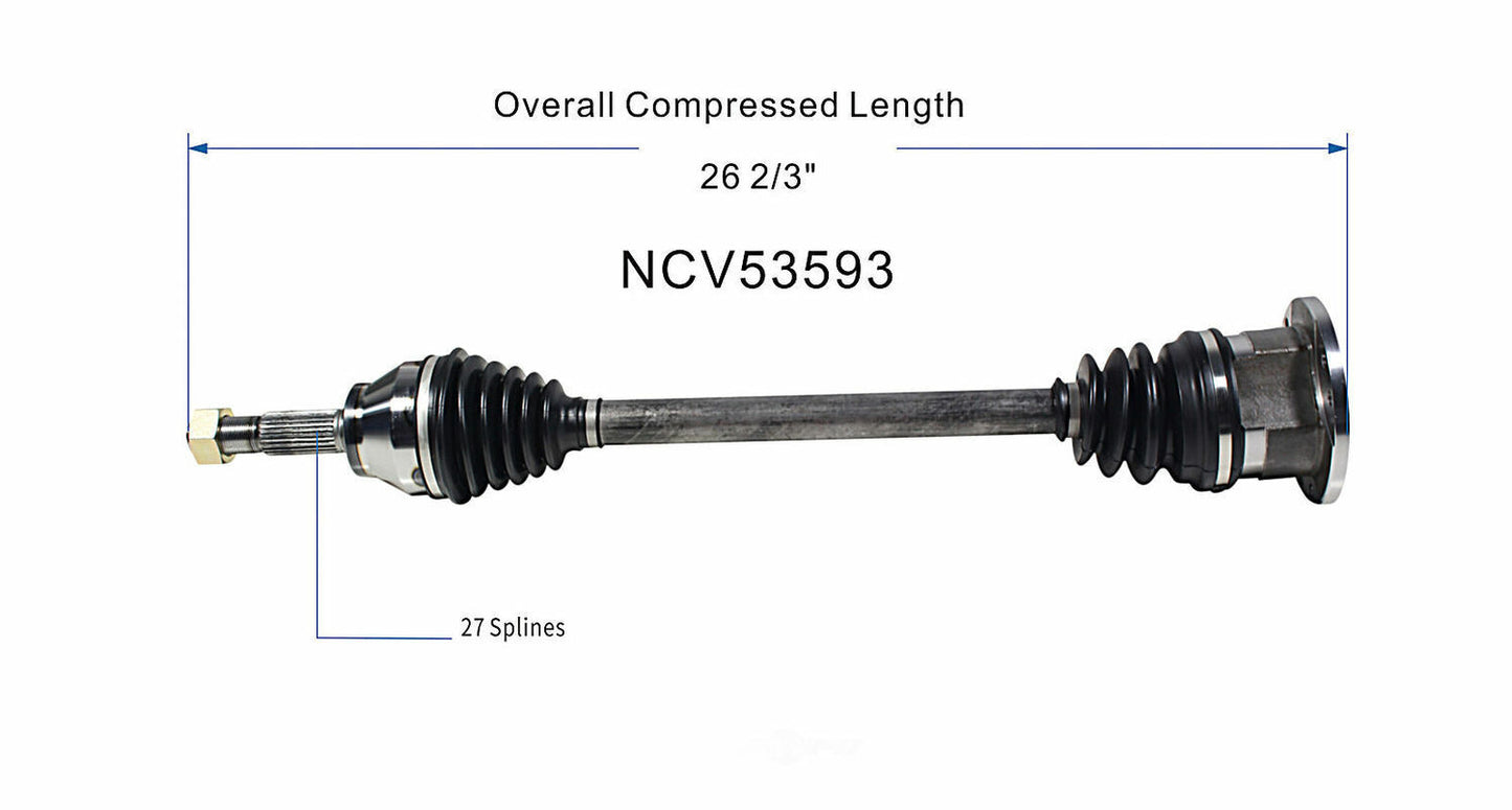 GSP North America NCV53593 CV Axle Assembly