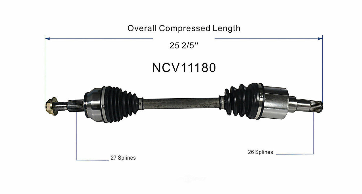GSP North America NCV11180 CV Axle Assembly