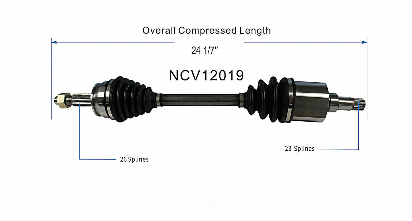 GSP North America NCV12019 CV Axle Assembly