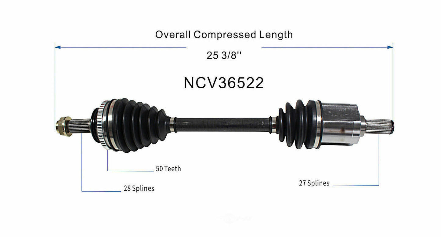 GSP North America NCV36522 CV Axle Assembly