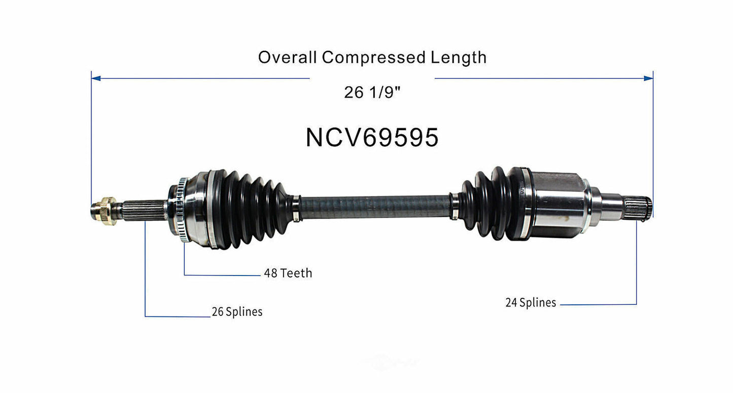 GSP North America NCV69595 CV Axle Assembly