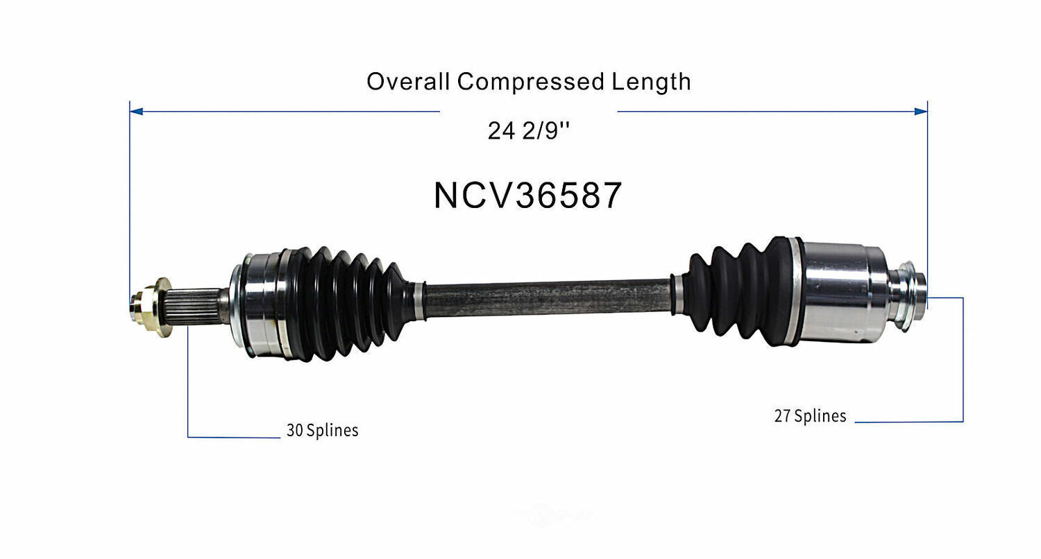 GSP North America NCV36587 CV Axle Assembly