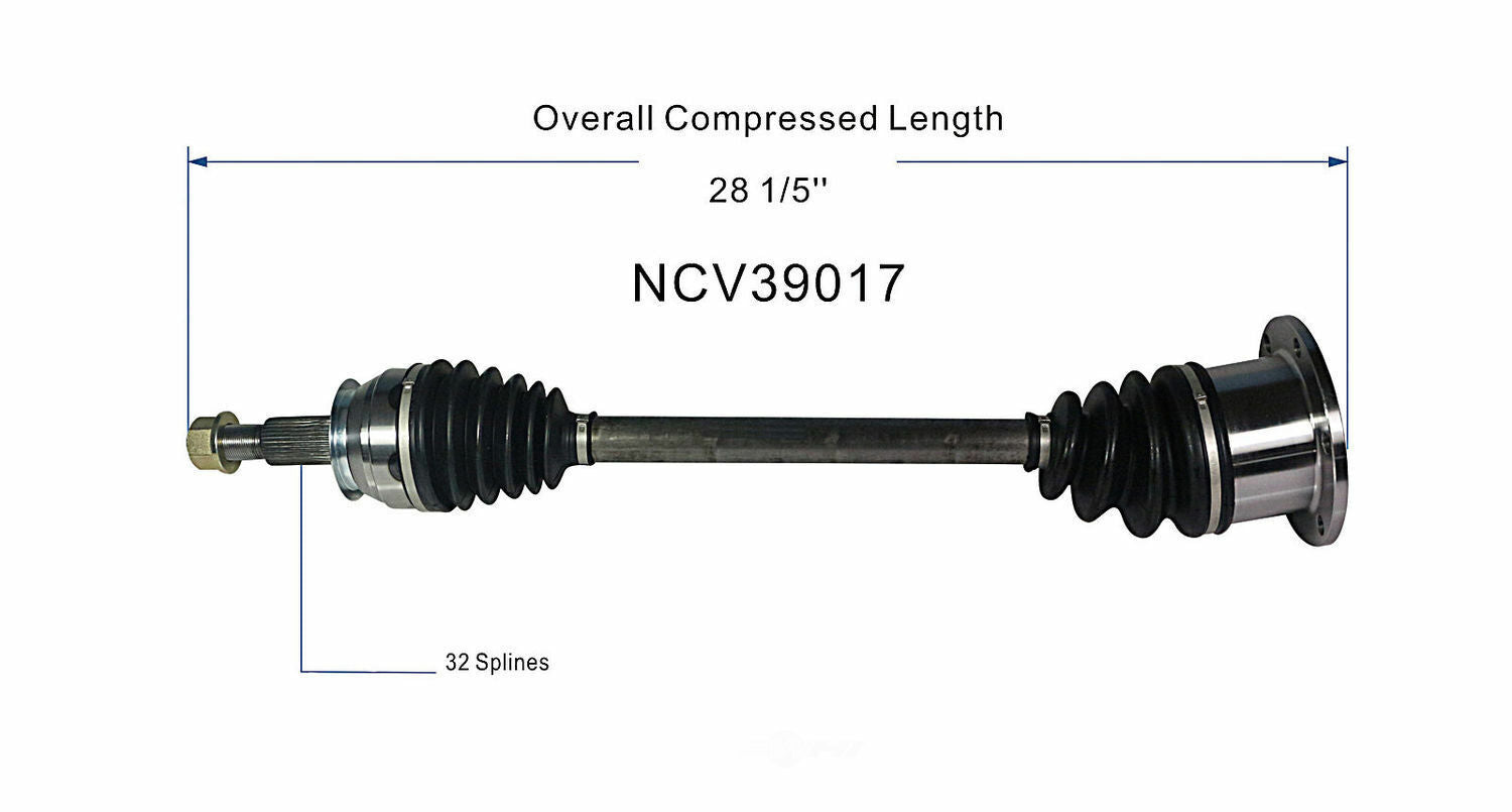 GSP North America NCV39017 CV Axle Assembly