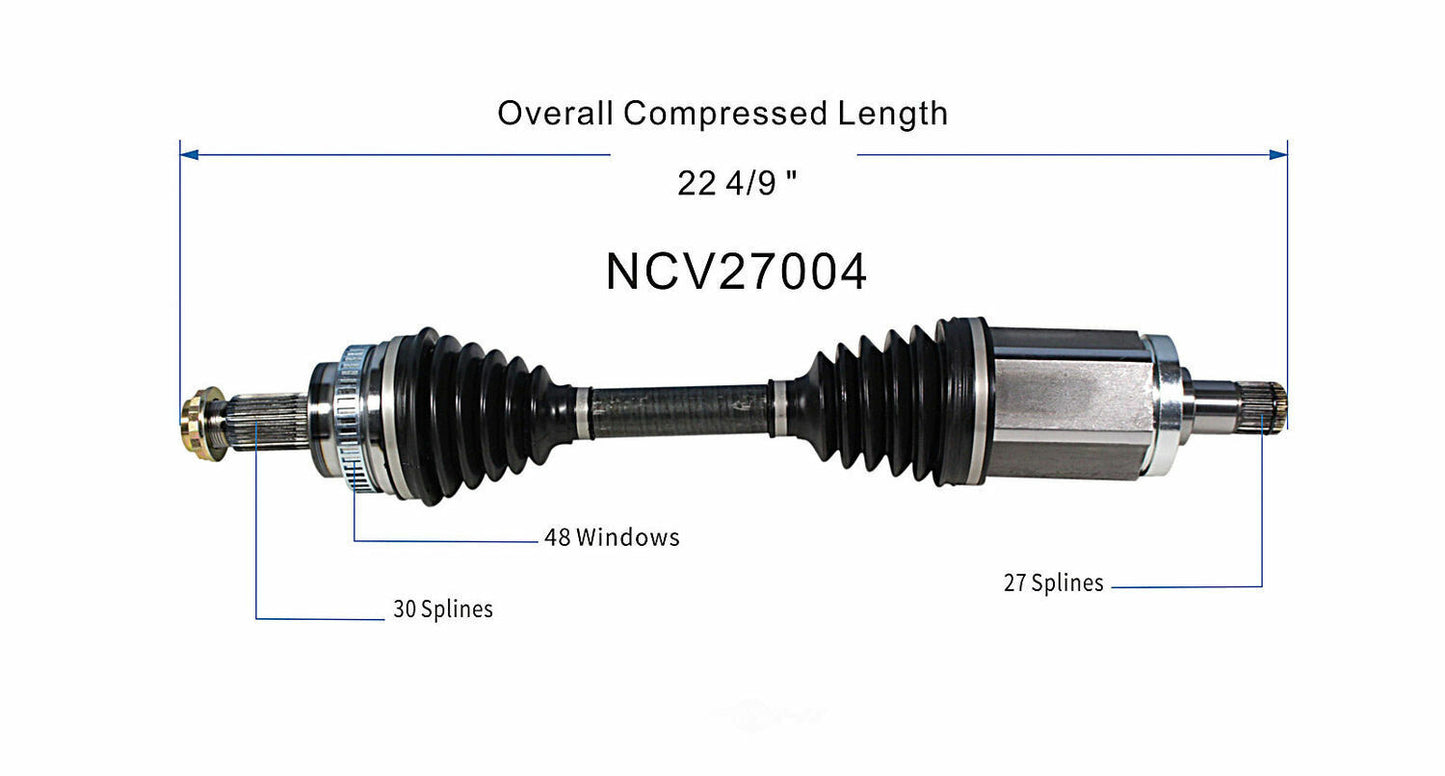 GSP North America NCV27004 CV Axle Assembly