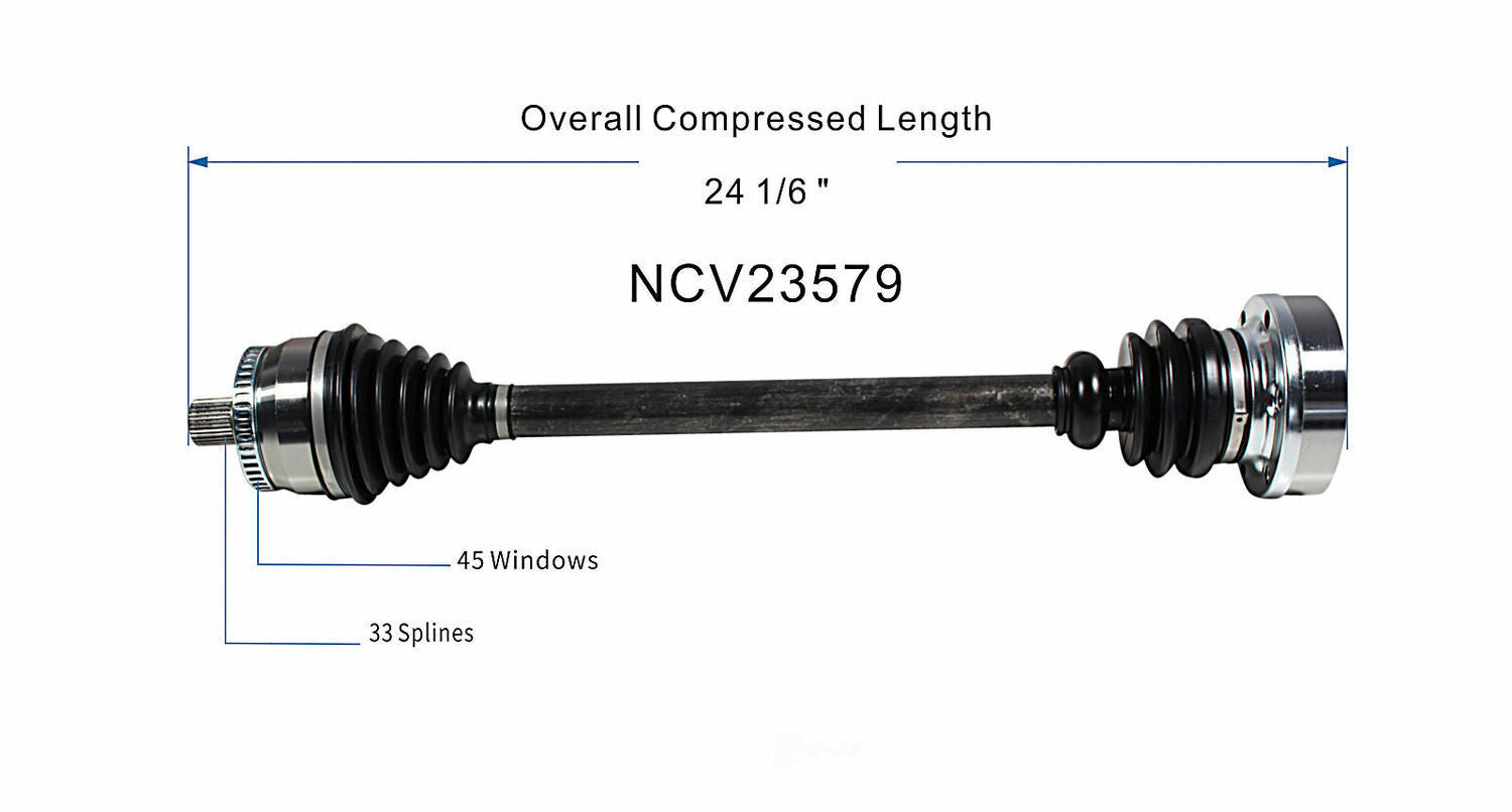 GSP North America NCV23579 CV Axle Assembly