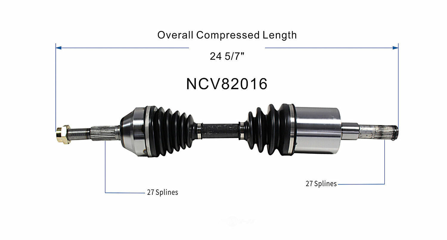 GSP North America NCV82016 CV Axle Assembly