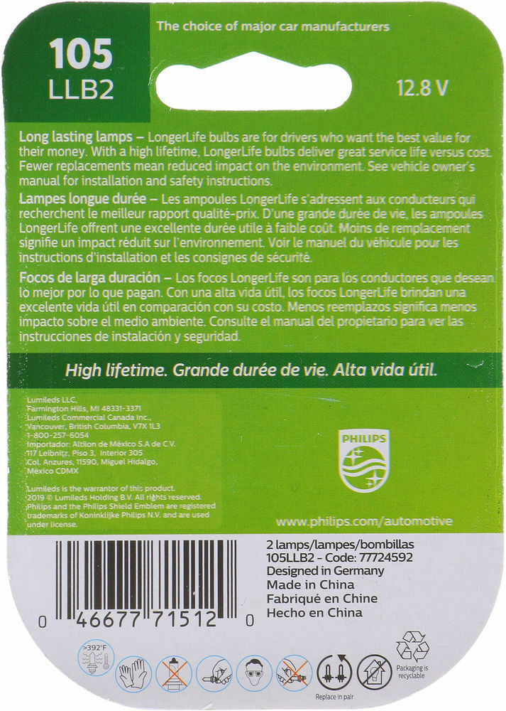 Philips 105LLB2 Courtesy Light Bulb