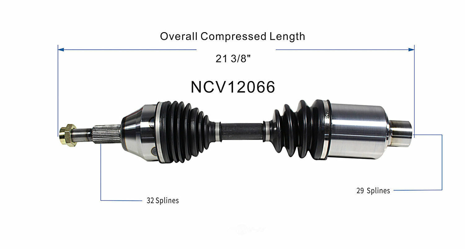 GSP North America NCV12066 CV Axle Assembly