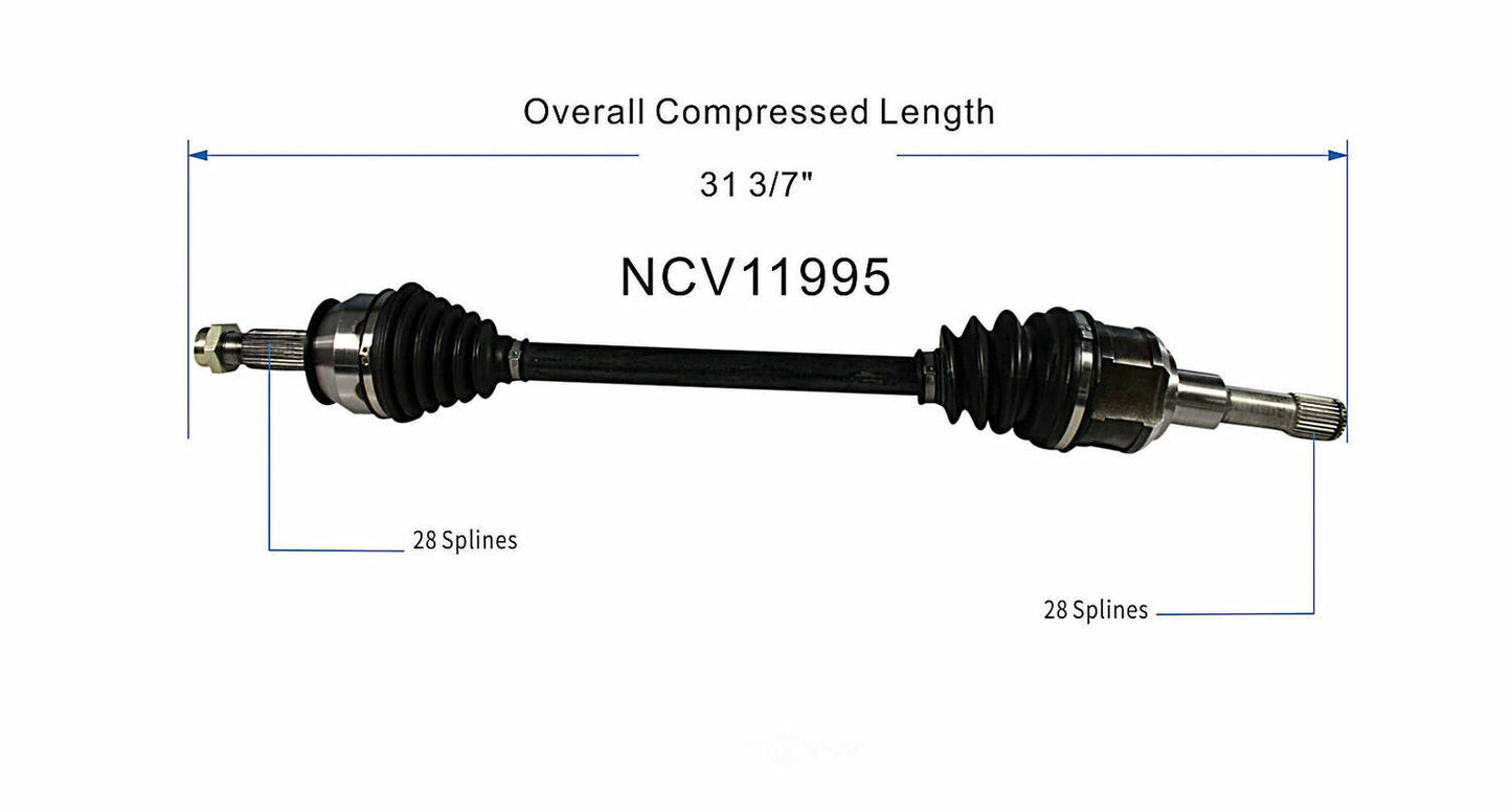 GSP North America NCV11995 CV Axle Assembly
