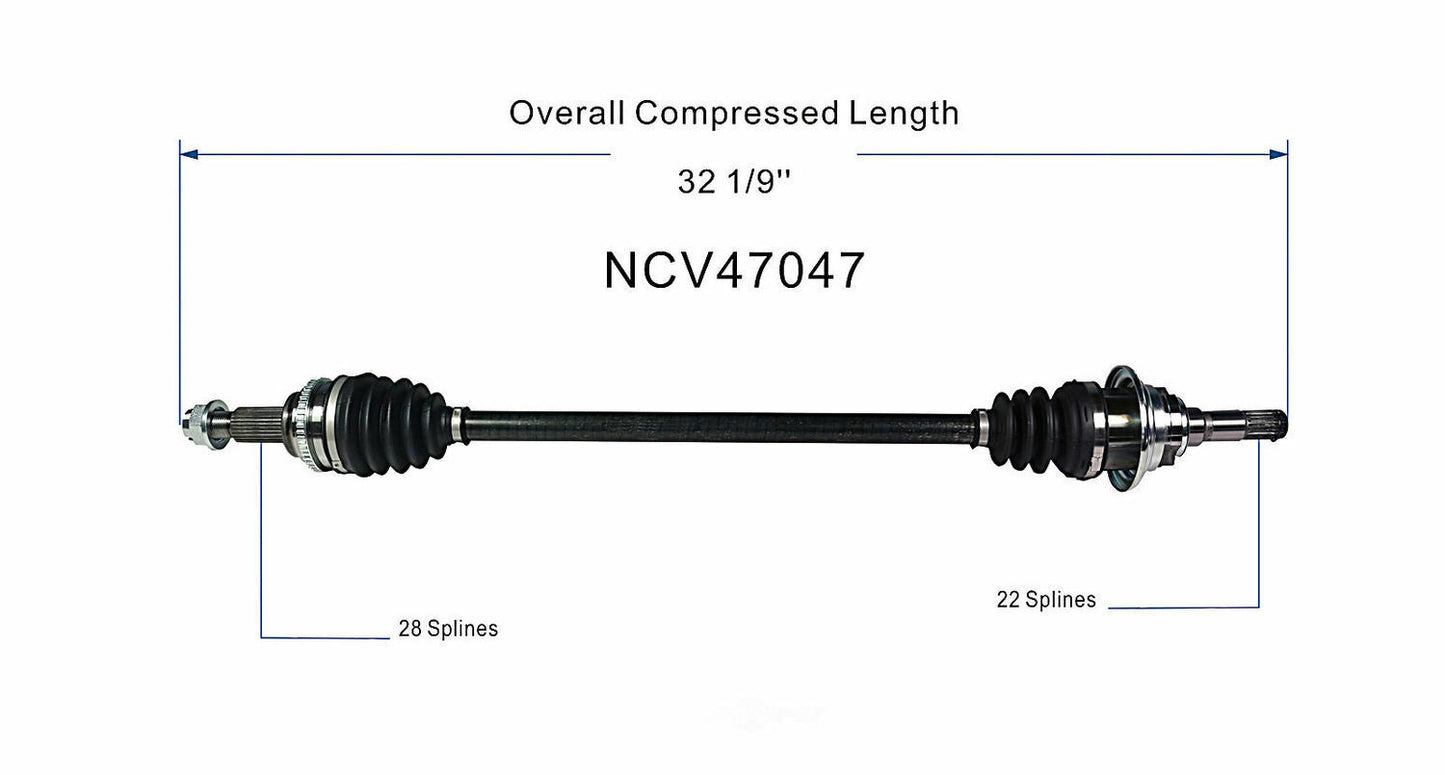 GSP North America NCV47047 CV Axle Assembly