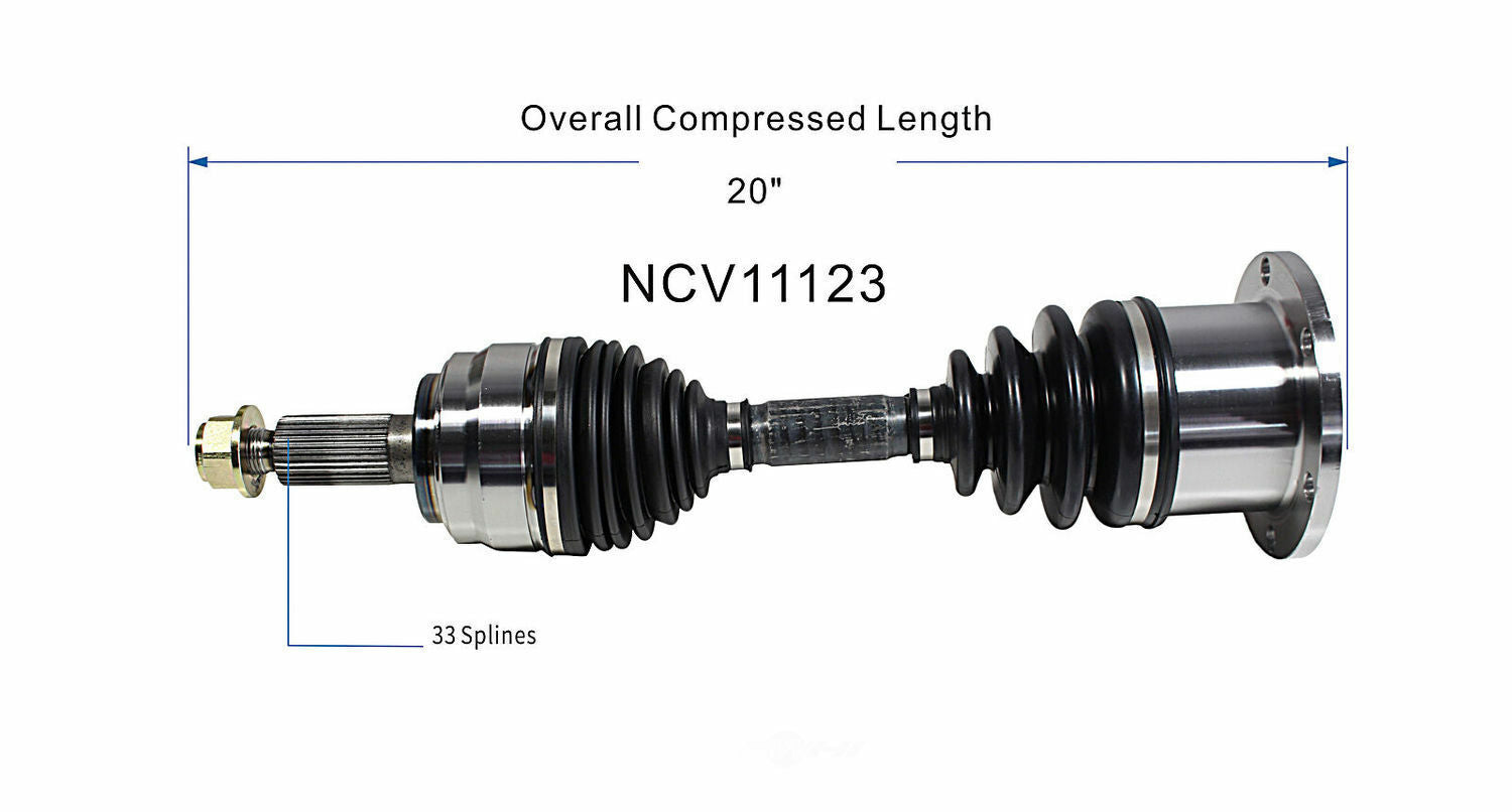 GSP North America NCV11123 CV Axle Assembly