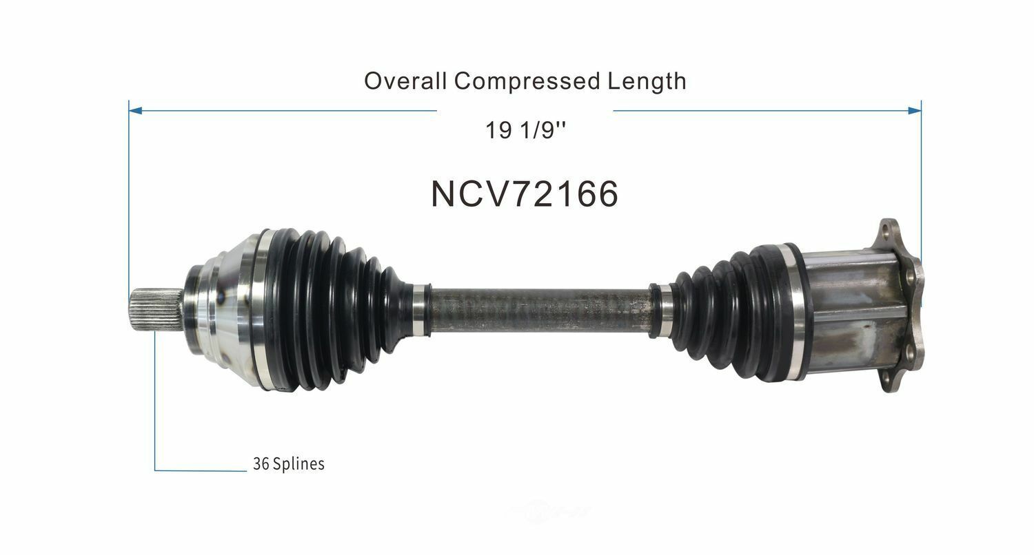 GSP North America NCV72166 CV Axle Assembly