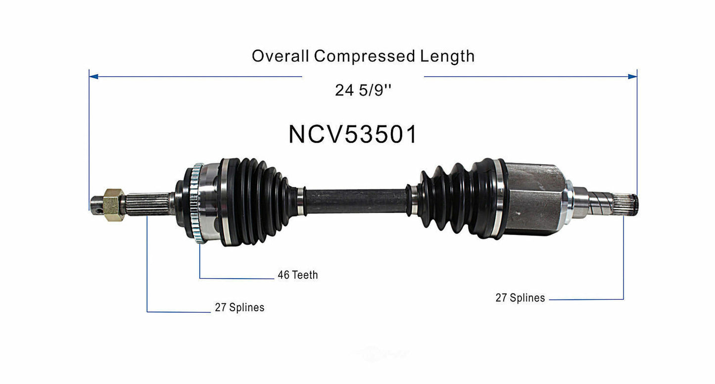 GSP North America NCV53501 CV Axle Assembly