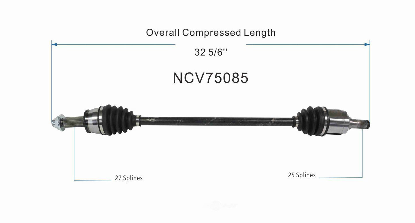 GSP North America NCV75085 CV Axle Assembly