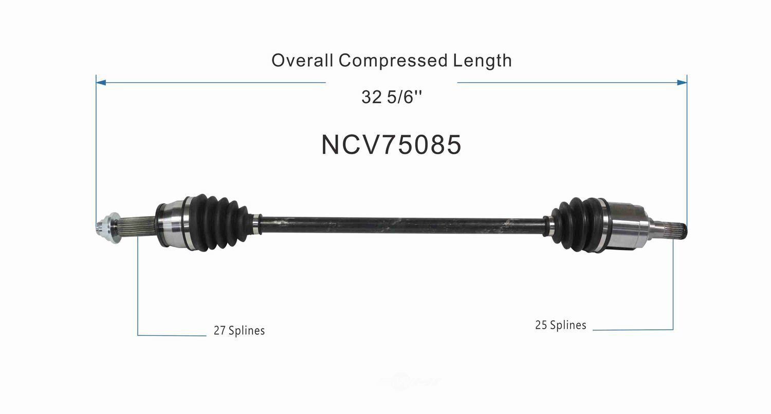 GSP North America NCV75085 CV Axle Assembly