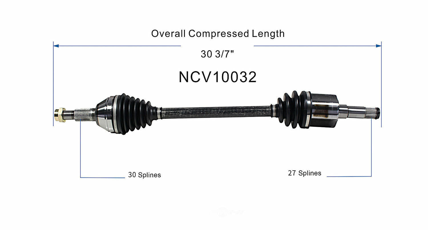 GSP North America NCV10032 CV Axle Assembly