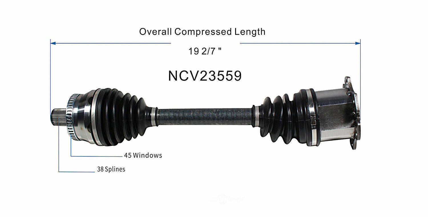GSP North America NCV23559 CV Axle Assembly