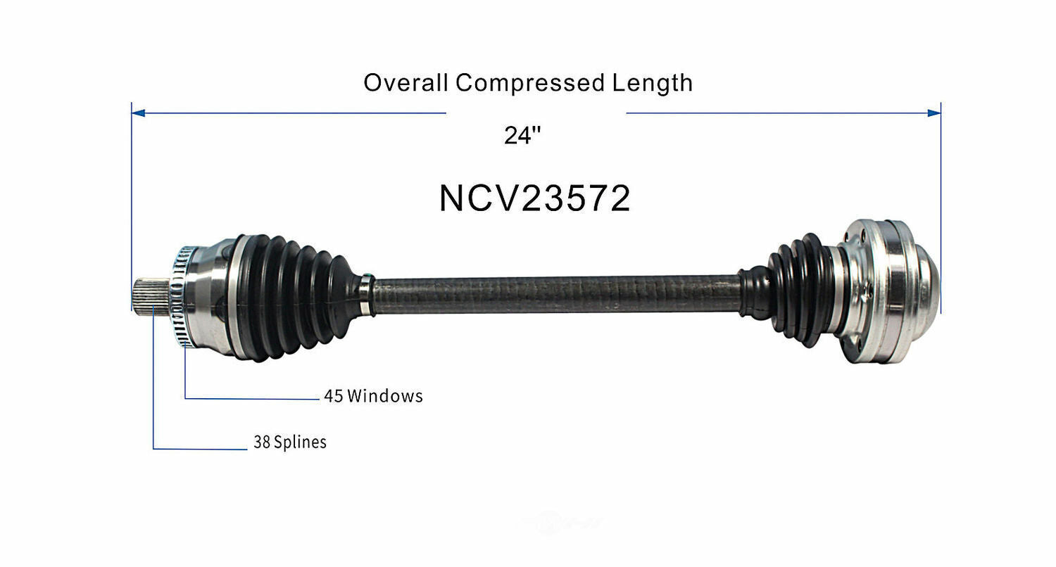 GSP North America NCV23572 CV Axle Assembly