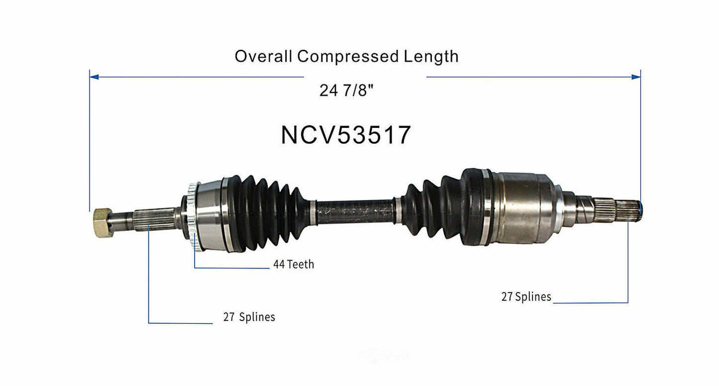 GSP North America NCV53517 CV Axle Assembly
