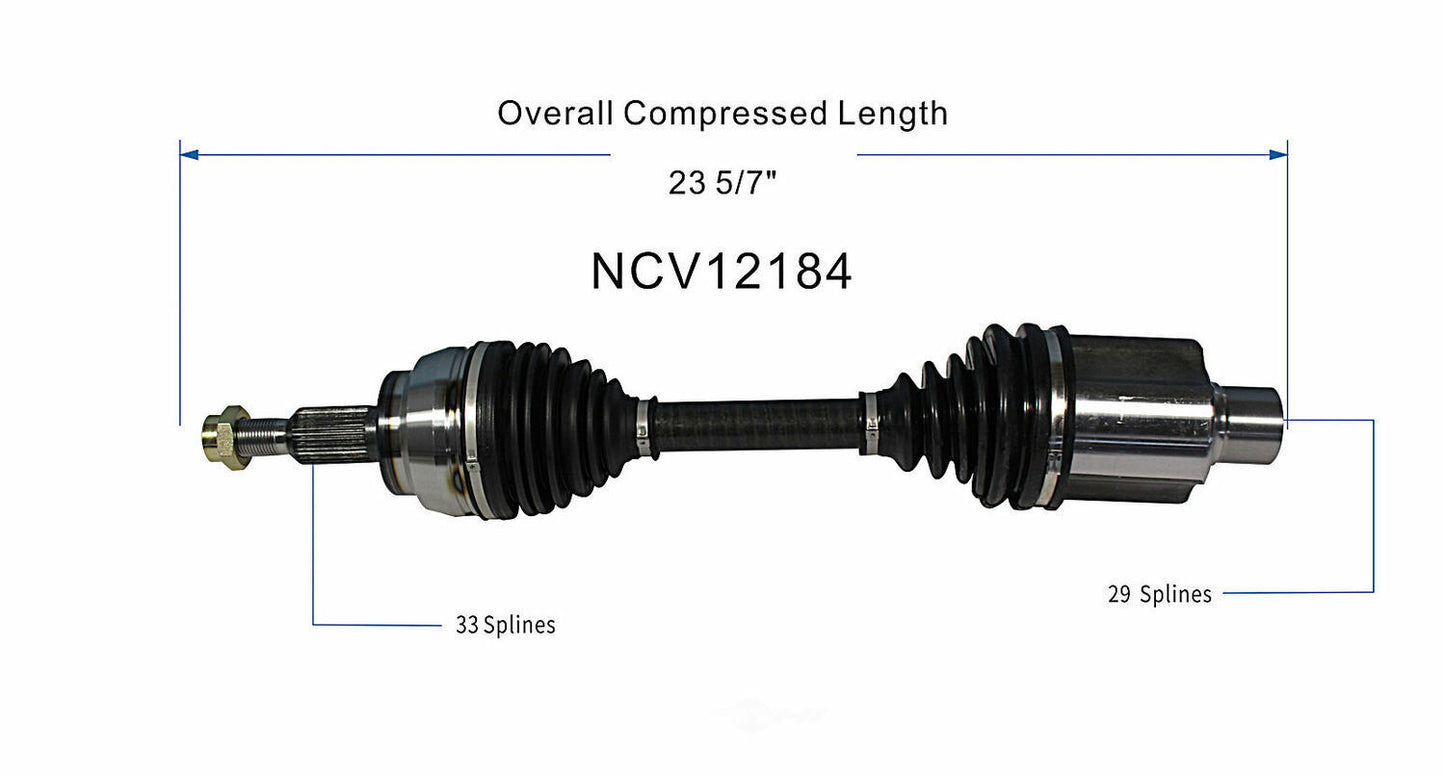 GSP North America NCV12184 CV Axle Assembly