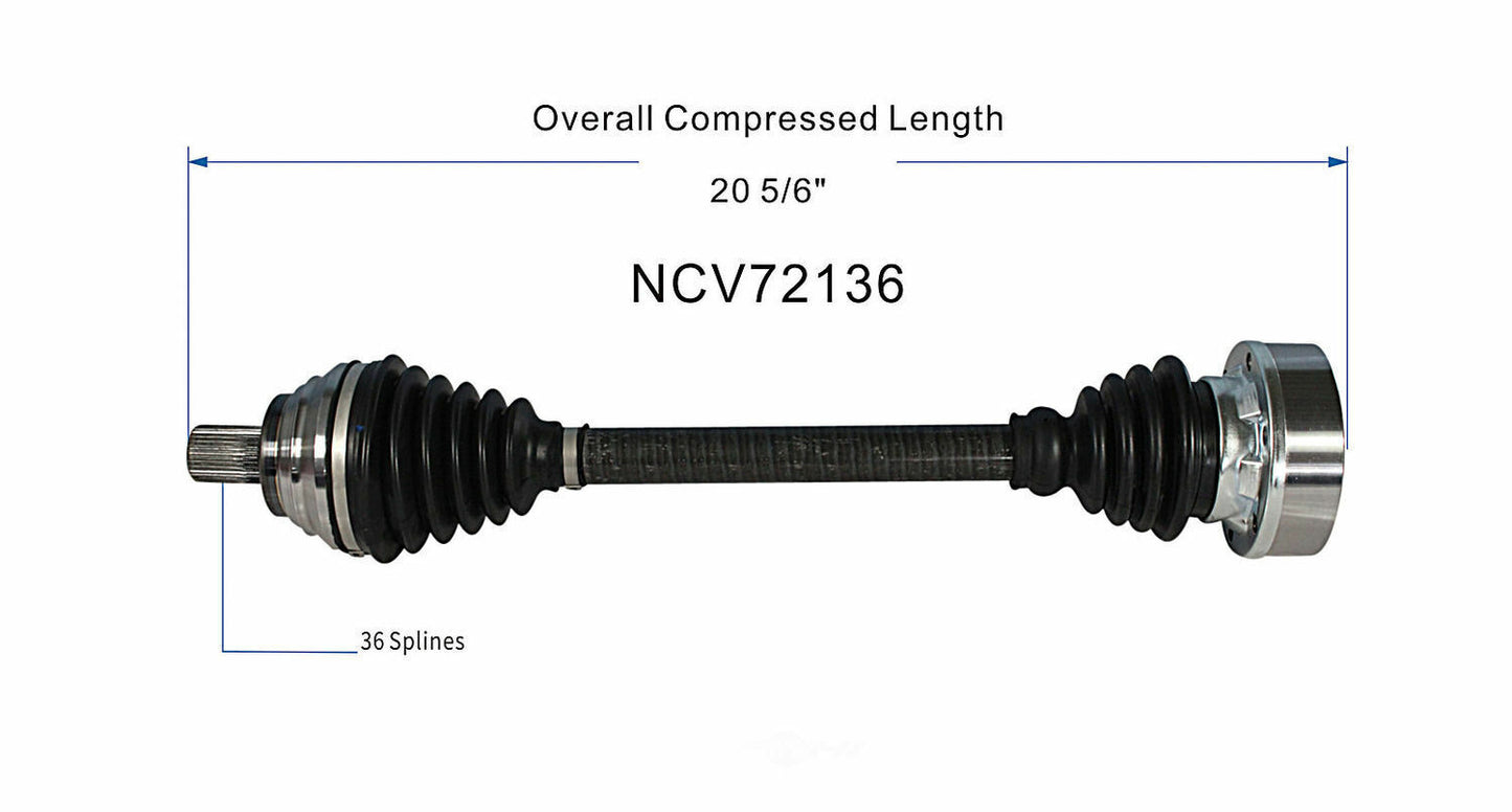 GSP North America NCV72136 CV Axle Assembly
