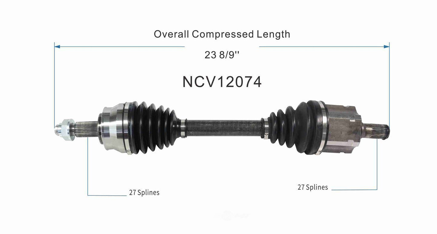 GSP North America NCV12074 CV Axle Assembly