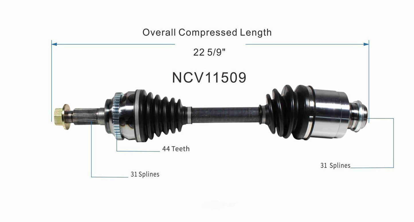 GSP North America NCV11509 CV Axle Assembly