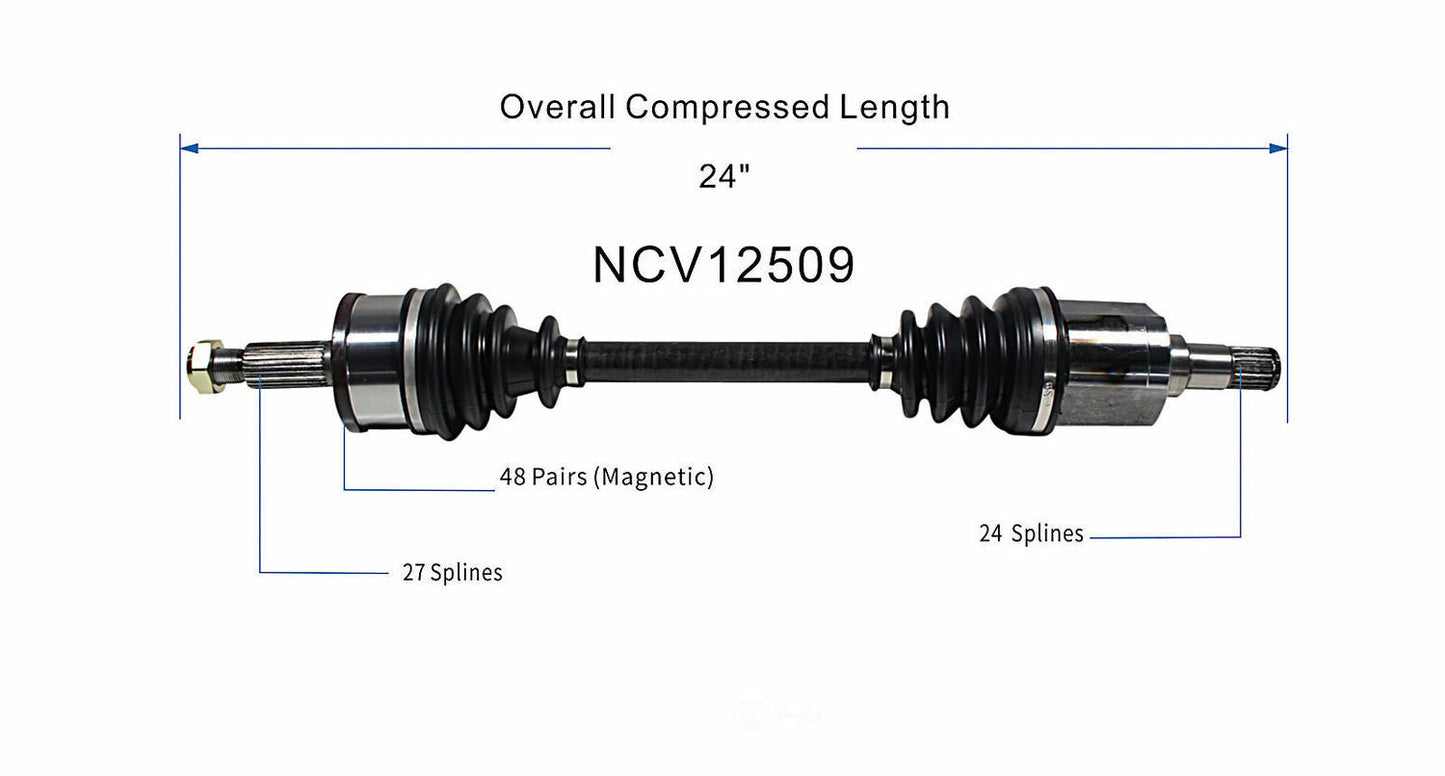 GSP North America NCV12509 CV Axle Assembly