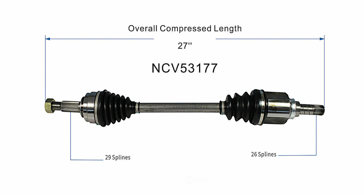 GSP North America NCV53177 CV Axle Assembly