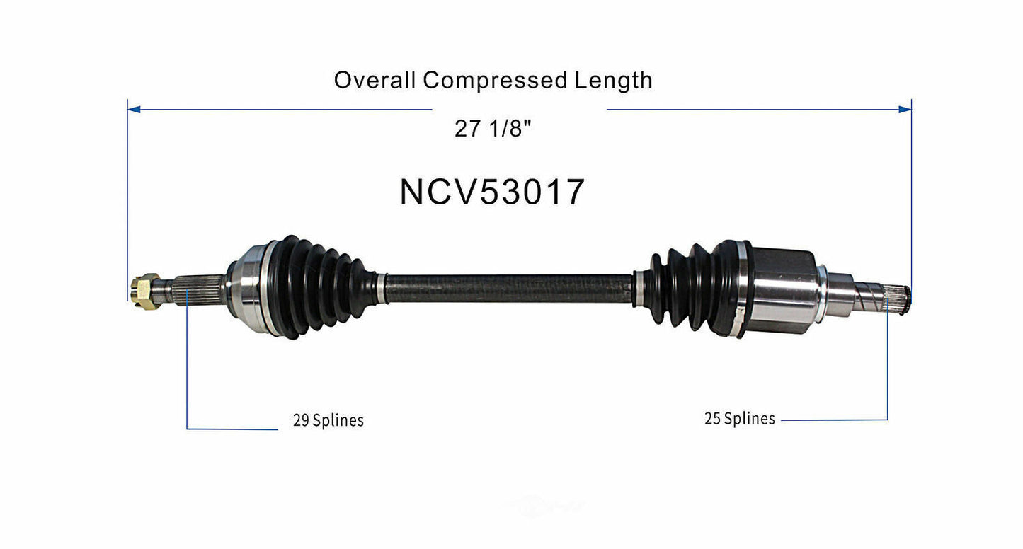 GSP North America NCV53017 CV Axle Assembly
