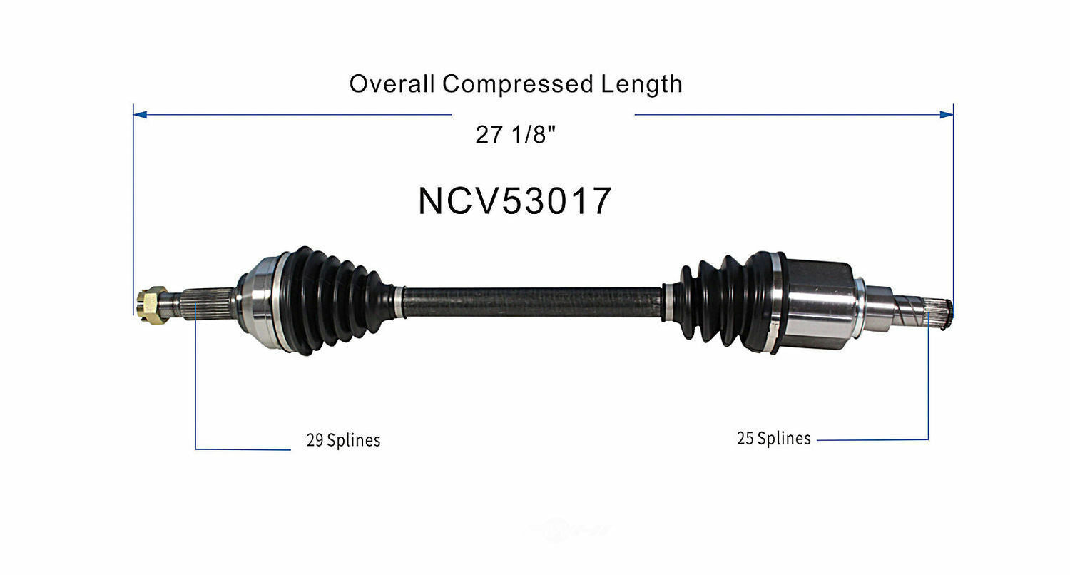 GSP North America NCV53017 CV Axle Assembly