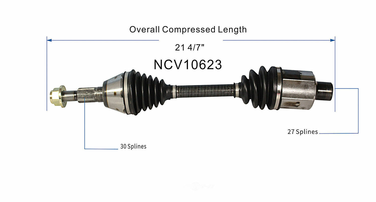 GSP North America NCV10623 CV Axle Assembly
