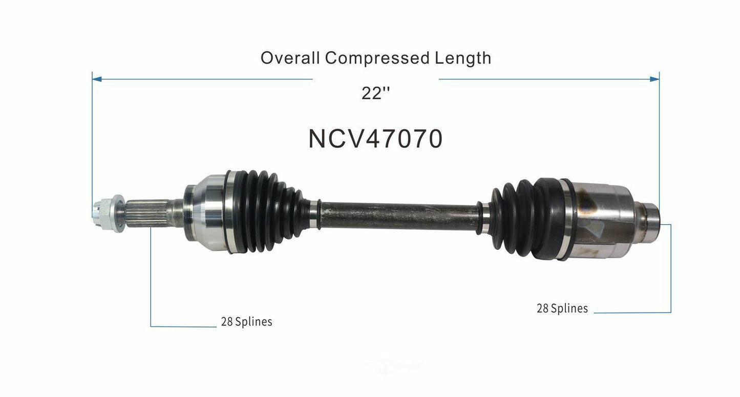 GSP North America NCV47070 CV Axle Assembly