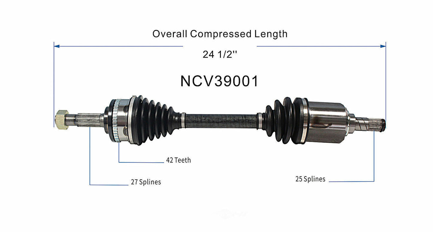 GSP North America NCV39001 CV Axle Assembly
