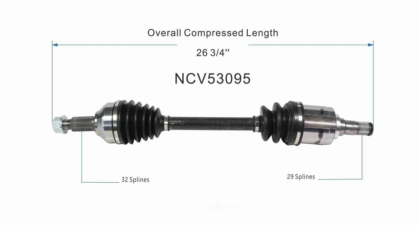 GSP North America NCV53095 CV Axle Assembly