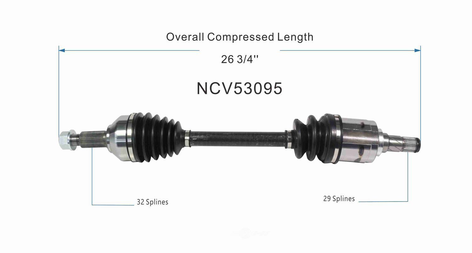 GSP North America NCV53095 CV Axle Assembly