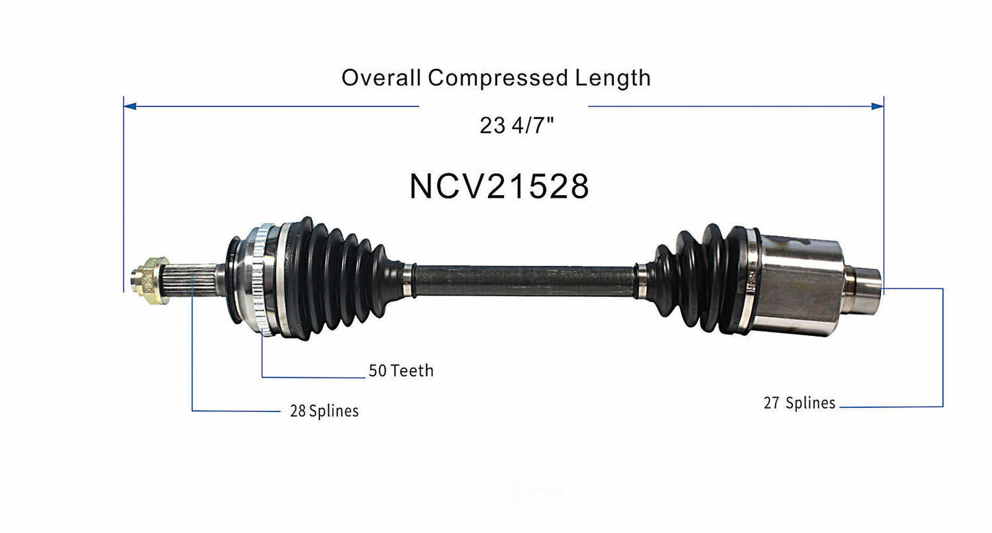 GSP North America NCV21528 CV Axle Assembly