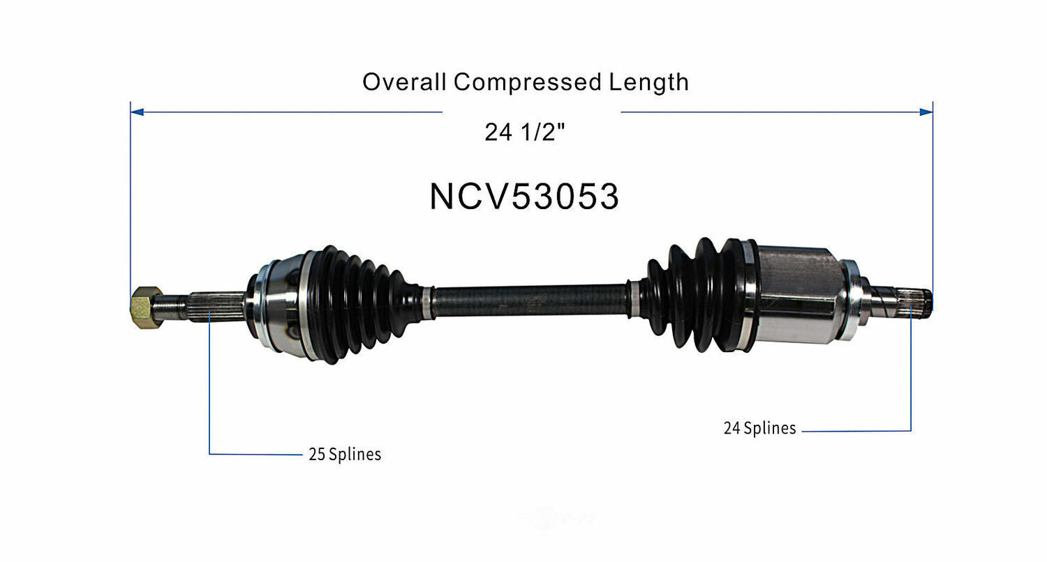 GSP North America NCV53053 CV Axle Assembly