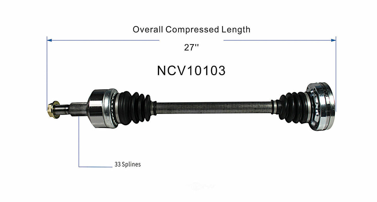GSP North America NCV10103 CV Axle Assembly