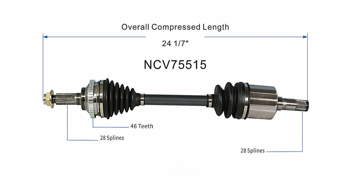 GSP North America NCV75515 CV Axle Assembly