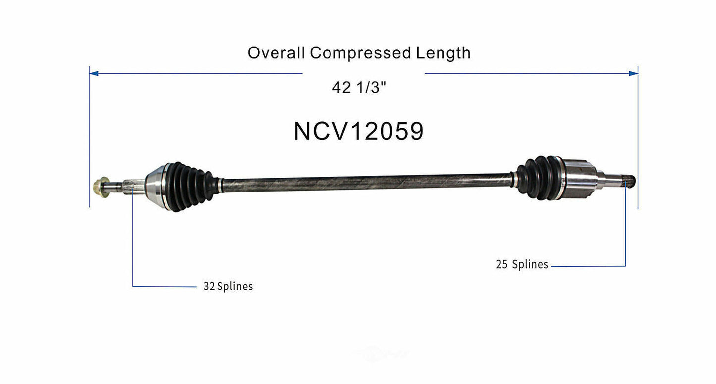 GSP North America NCV12059 CV Axle Assembly