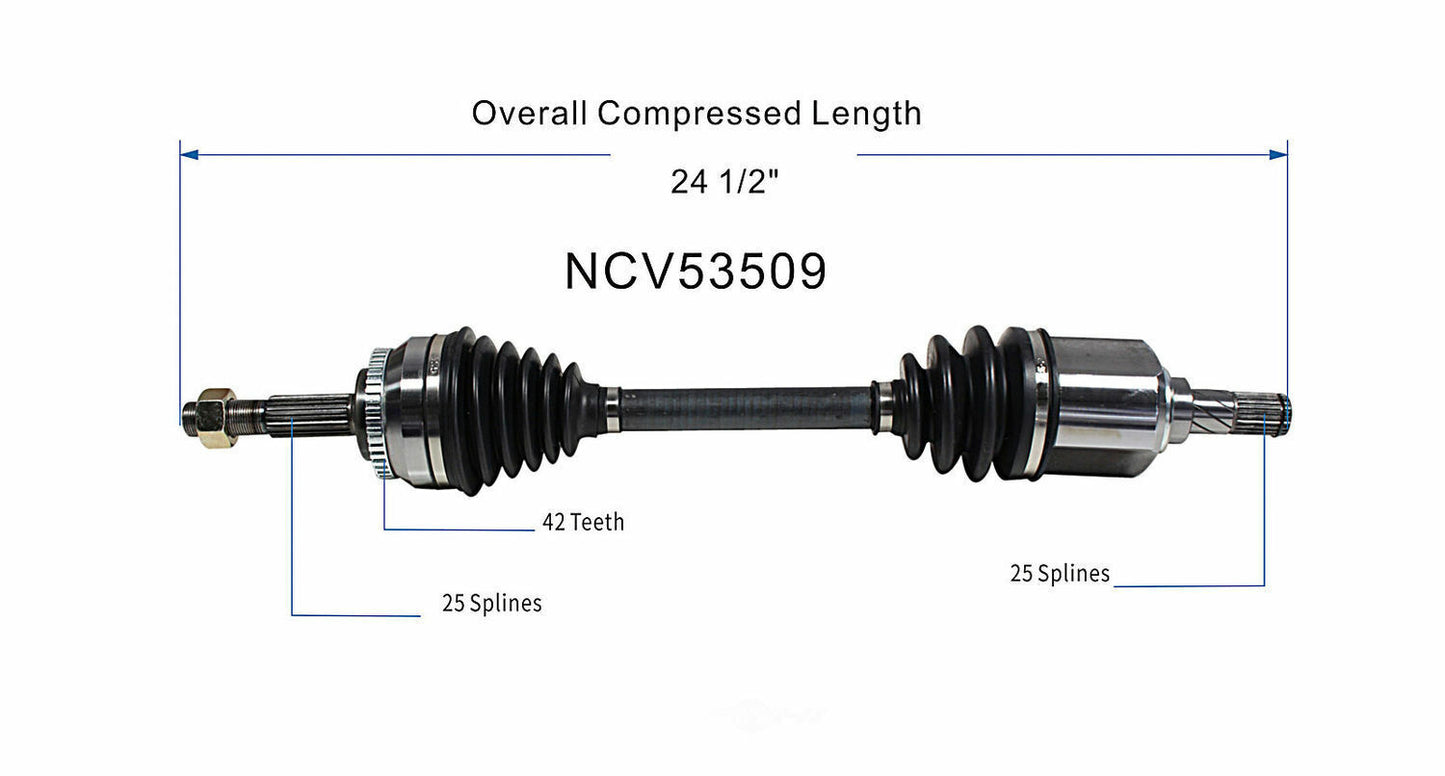 GSP North America NCV53509 CV Axle Assembly