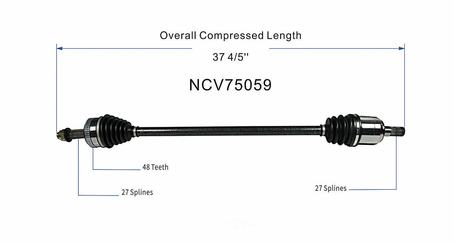 GSP North America NCV75059 CV Axle Assembly