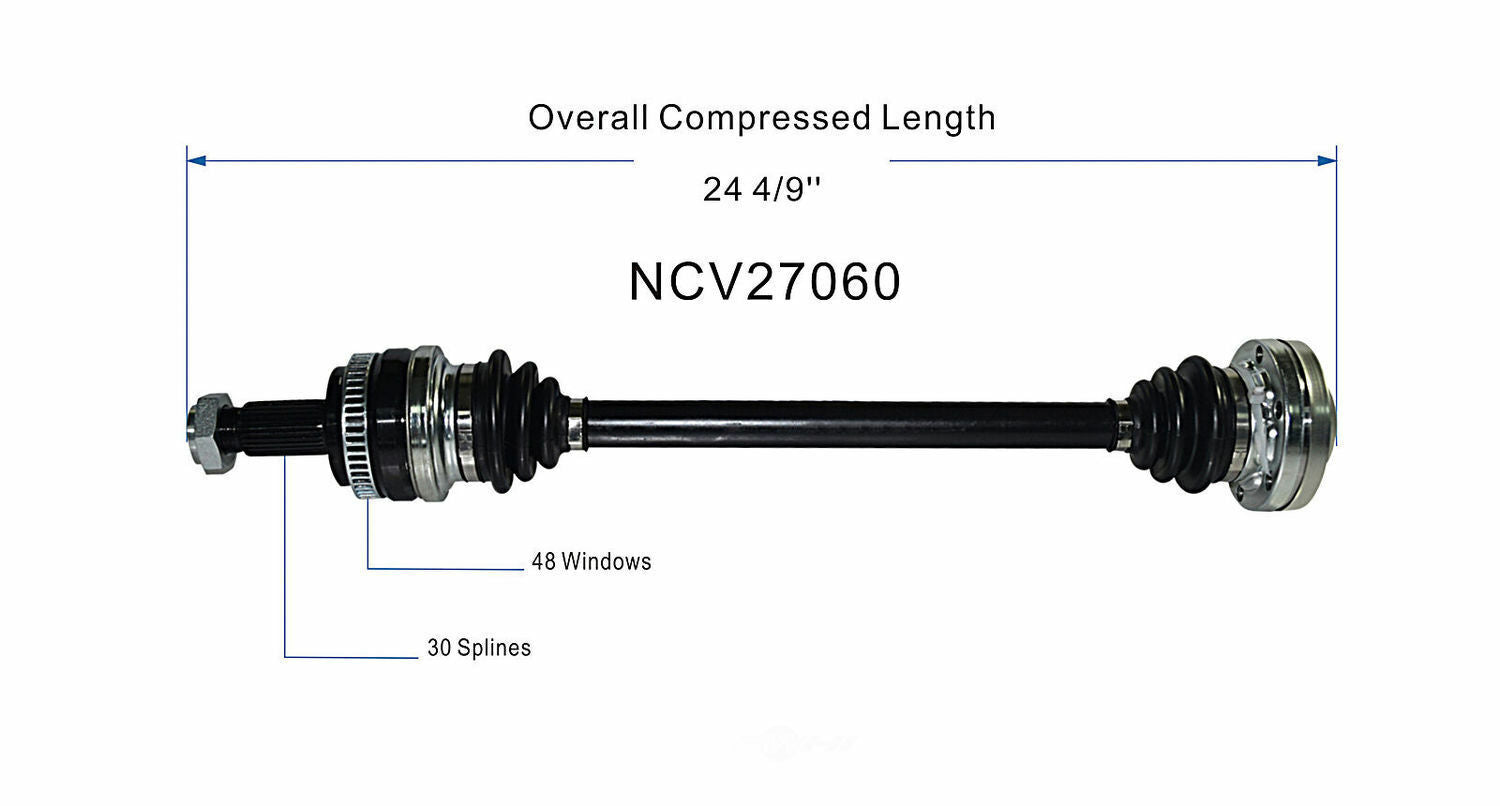GSP North America NCV27060 CV Axle Assembly