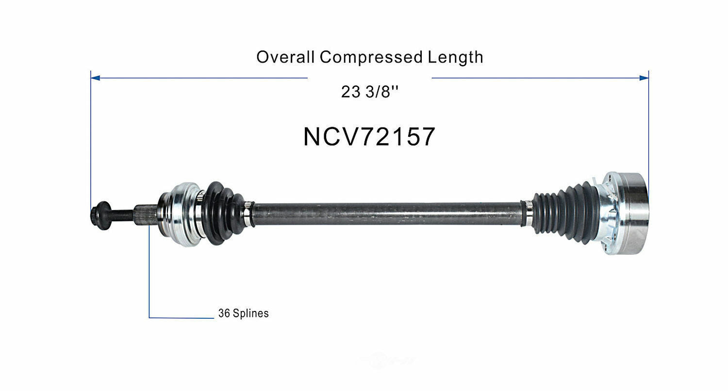 GSP North America NCV23018 CV Axle Assembly