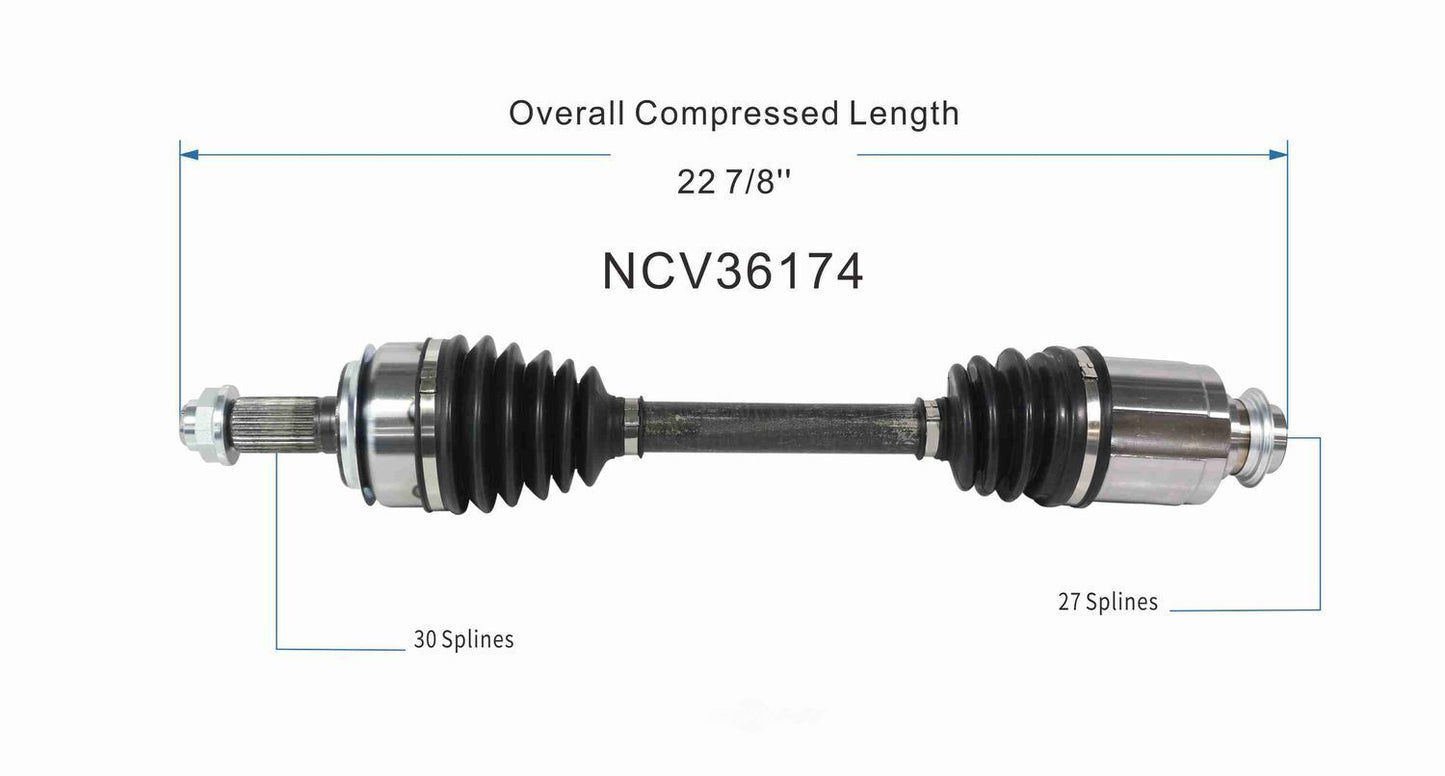 GSP North America NCV36174 CV Axle Assembly