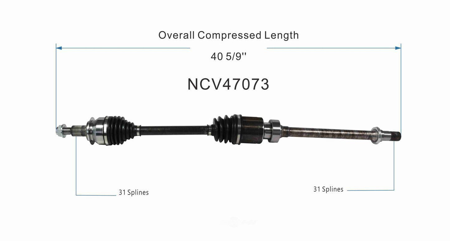 GSP North America NCV47073 CV Axle Assembly