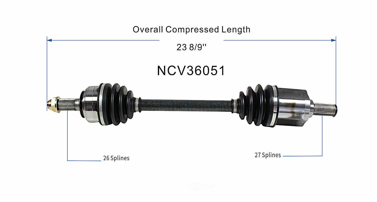 GSP North America NCV36051 CV Axle Assembly